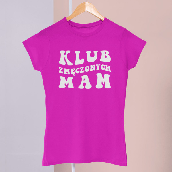 Koszulka damska "Klub Zmęczonych Mam"
