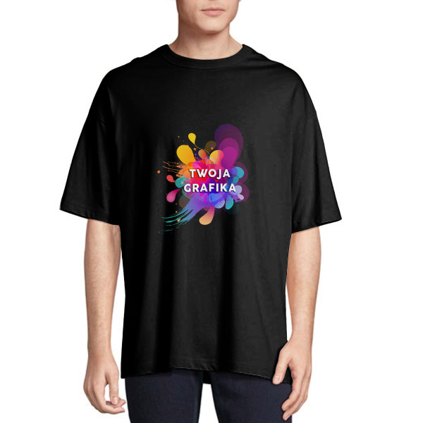 Oversized UNISEX koszulka z Twoim własnym projektem