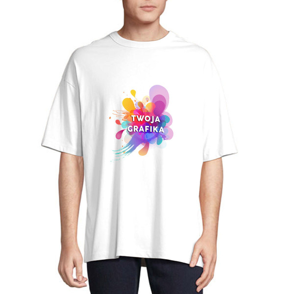 Oversized UNISEX koszulka z Twoim własnym projektem