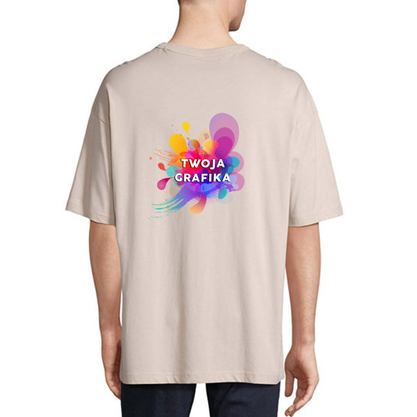Oversized UNISEX koszulka z Twoim własnym projektem