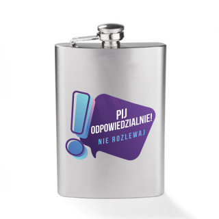 Piersiówka "Pij odpowiedzialnie" (240ml)