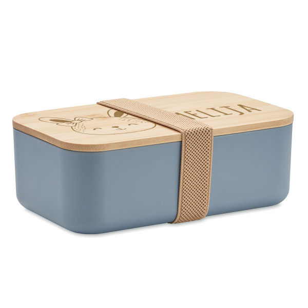 Pudełko na lunch "BEIBABOX – króliczek" z wybranym imieniem