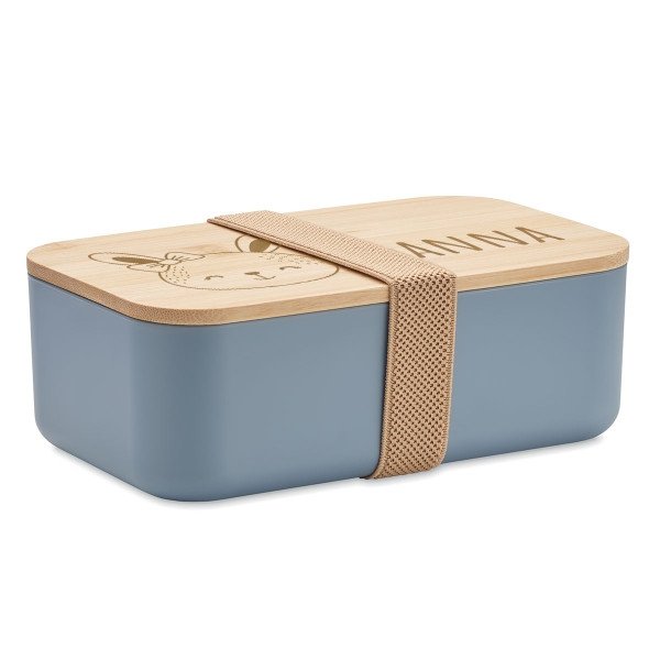 Pudełko na lunch "BEIBABOX – króliczek" z wybranym imieniem