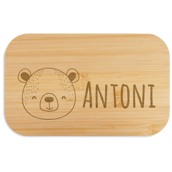 Pudełko na lunch "BEIBABOX – misiu" z wybranym imieniem