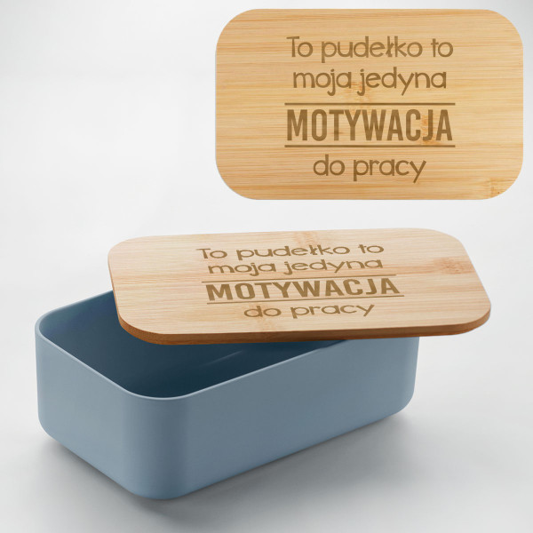 Pudełko na lunch "BEIBABOX – motywacja do pracy"