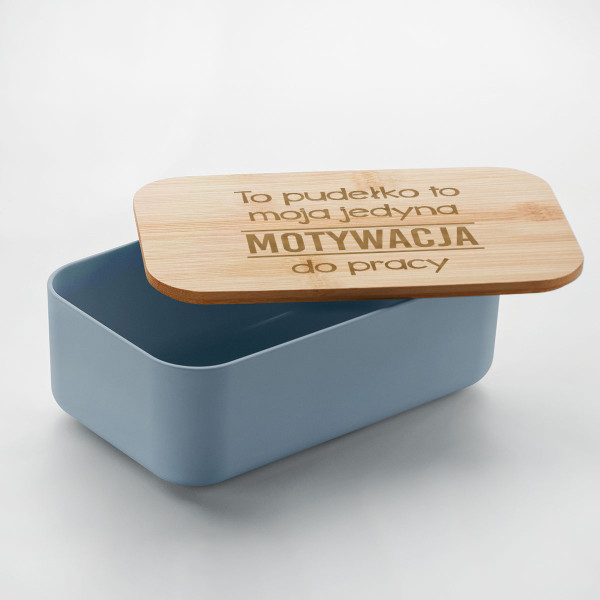 Pudełko na lunch "BEIBABOX – motywacja do pracy"