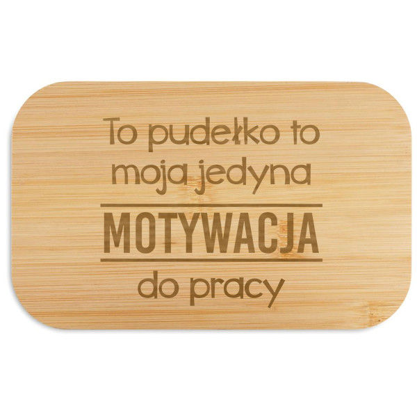 Pudełko na lunch "BEIBABOX – motywacja do pracy"