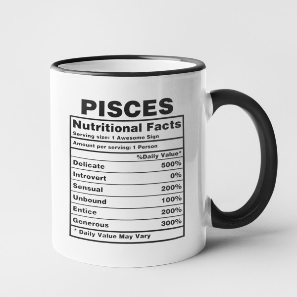 Kubek "Pisces Nutrition Facts"