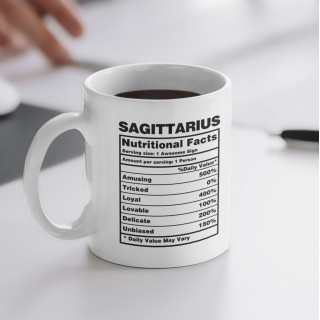 Kubek "Sagittarius Nutrition Facts"
