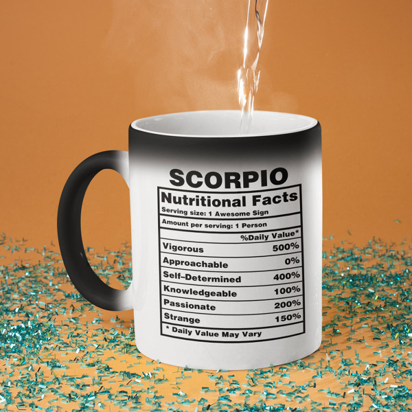 Kubek "Scorpio Nutrition Facts"