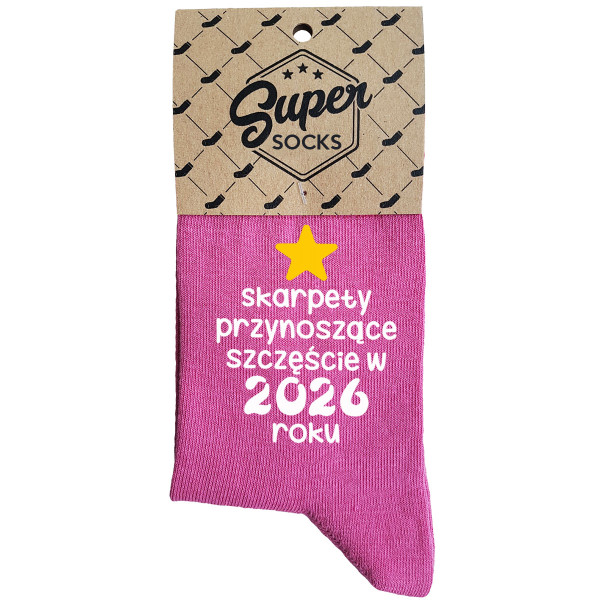 Skarpety damskie "Skarpety przynoszące szczęście w 2026 roku" Skarpety damskie "Skarpety przynoszące szczęście w 2026 roku"