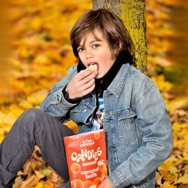 STAR CANDIES liofilizowane cukierki "Caramel balls", 40g.