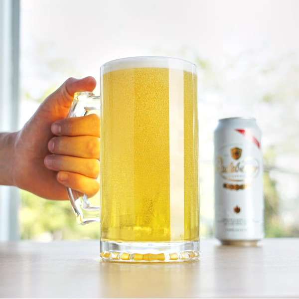 Szklany kufel z uchwytem (500 ml)