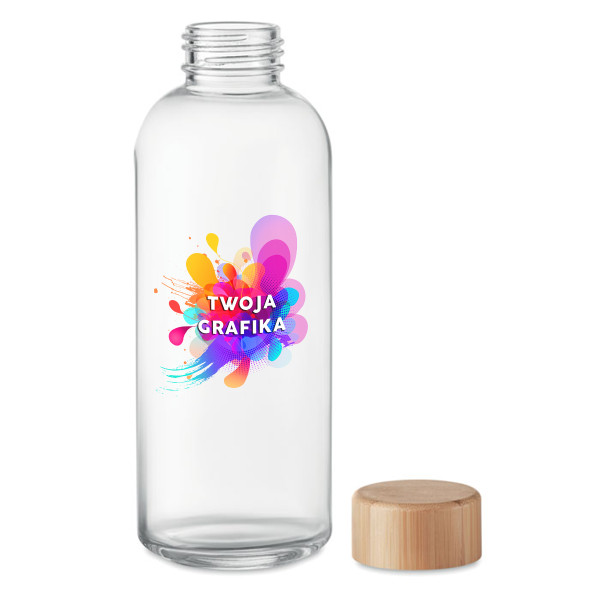 Szklana butelka na wodę "FRIS" z Twoim designem (650ml) Szklana butelka na wodę "FRIS" z Twoim designem (650ml)