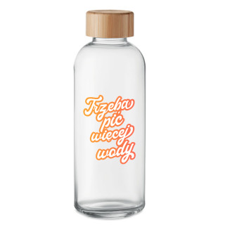 Szklana butelka na wodę "Trzeba pić więcej wody" (650ml)