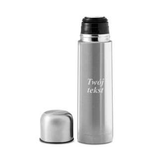Termos próżniowy "CHAN" z wygrawerowanym napisem (500ml) Termos próżniowy "CHAN" z wygrawerowanym napisem (500ml)