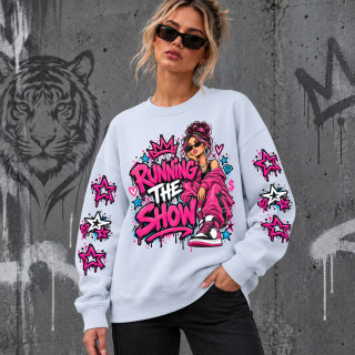 Unisexowa bluza w pastelowych kolorach "Running the Show" Unisexowa bluza w pastelowych kolorach "Running the Show"