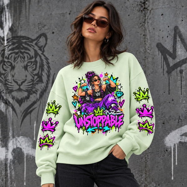 Unisexowa bluza w pastelowych kolorach "Unstoppable"