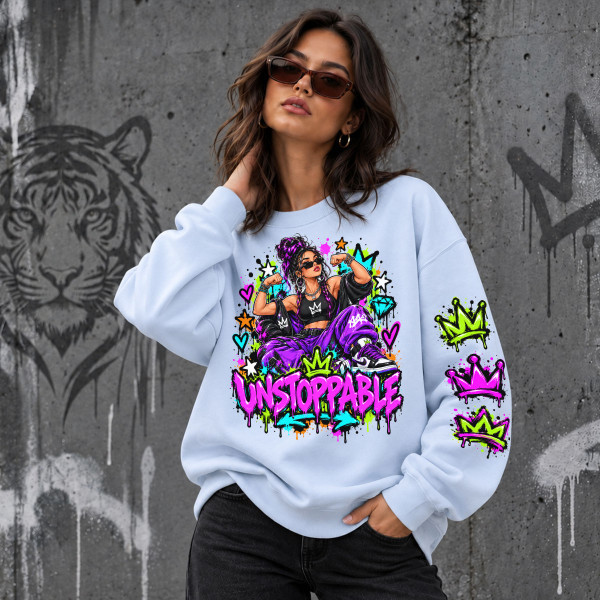 Unisexowa bluza w pastelowych kolorach "Unstoppable"