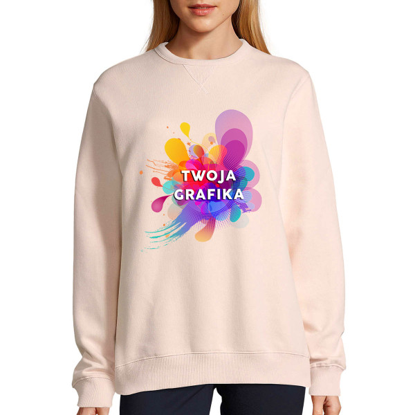 UNISEX pastelowa bluza "Sully" z Twoim własnym wzorem