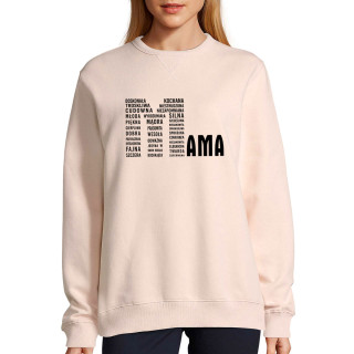 UNISEX pastelowy sweter Sully "Mama jedyna w swoim rodzaju"