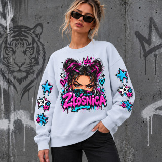 Unisexowa bluza w pastelowych kolorach "Złośnica"