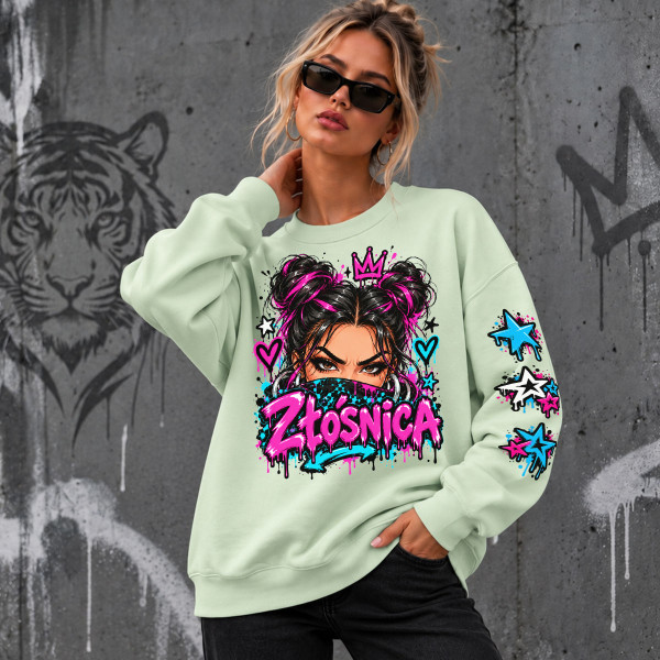 Unisexowa bluza w pastelowych kolorach "Złośnica"