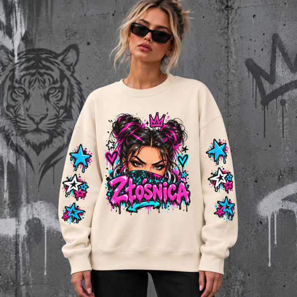 Unisexowa bluza w pastelowych kolorach "Złośnica"
