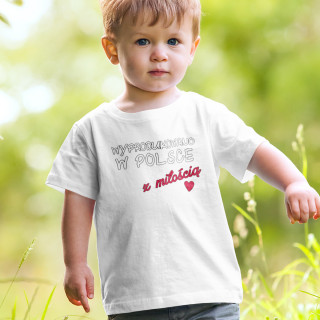 Dziecięca koszulka "Wyprodukowano w Polsce"