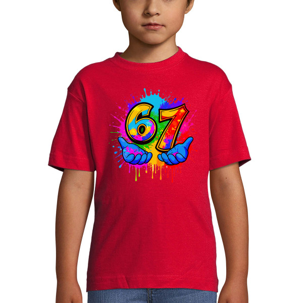 Koszulka dla dzieci "Six seven"