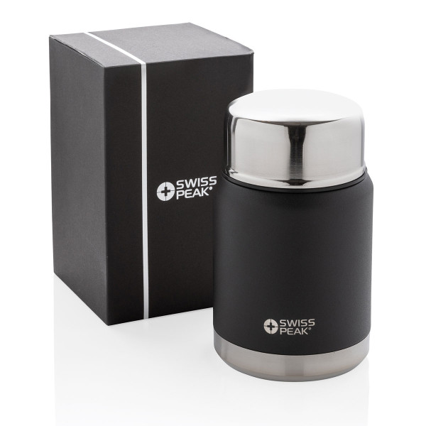Termos próżniowy na żywność z łyżką "Swiss Peak Elite" (z możliwością wykonania grawerunku za dodatkową opłatą)