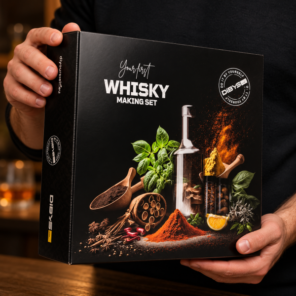 Zestaw do produkcji whisky z przyprawami i akcesoriami do koktajli