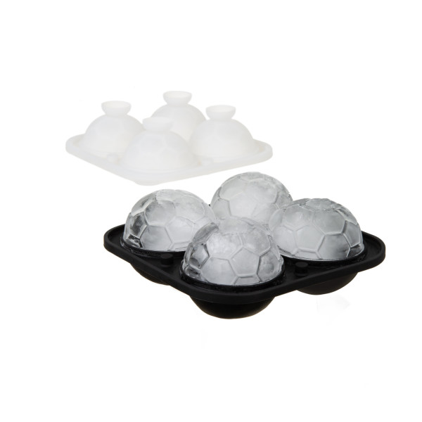 Zestaw kibica whisky i piłki nożnej: Szklanka i foremki do lodu