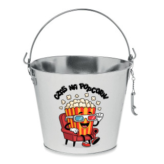 Wiaderko "Czas na popcorn!"