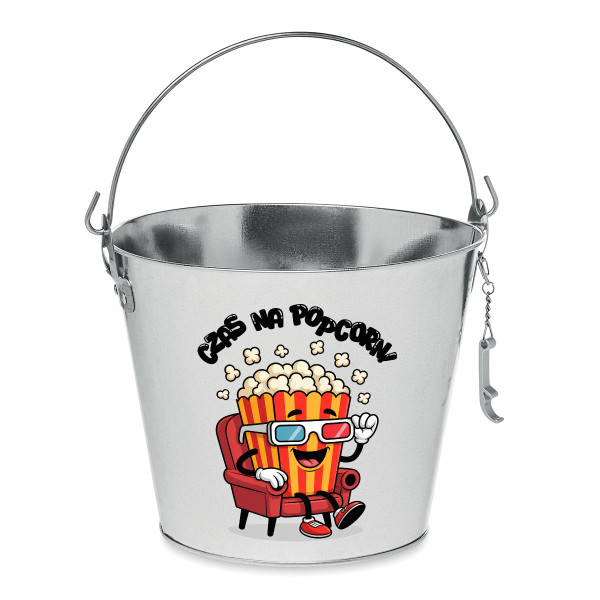 Wiaderko "Czas na popcorn!"