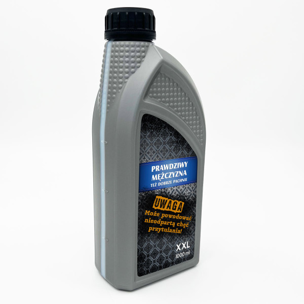 Żel pod prysznic XXL "Prawdziwy mężczyzna też dobrze pachnie" (1000ml)