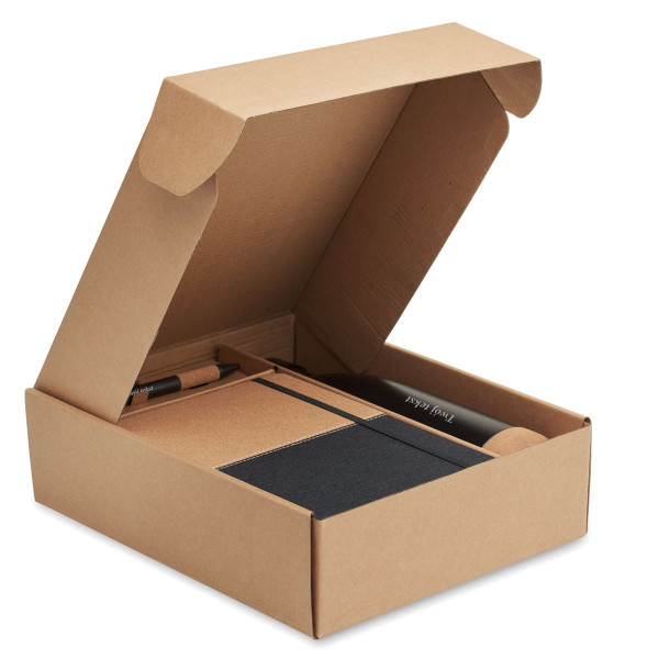 Zestaw upominkowy "ECO Black" z wybranym przez ciebie tekstem