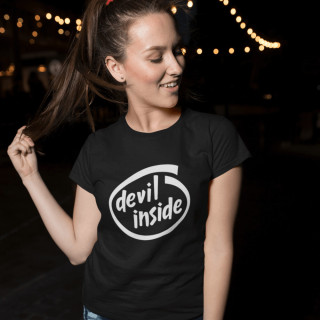 Damska koszulka "Devil inside"